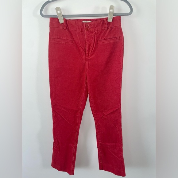 Anthropologie Red Suede Jeans - Picture 1 of 4